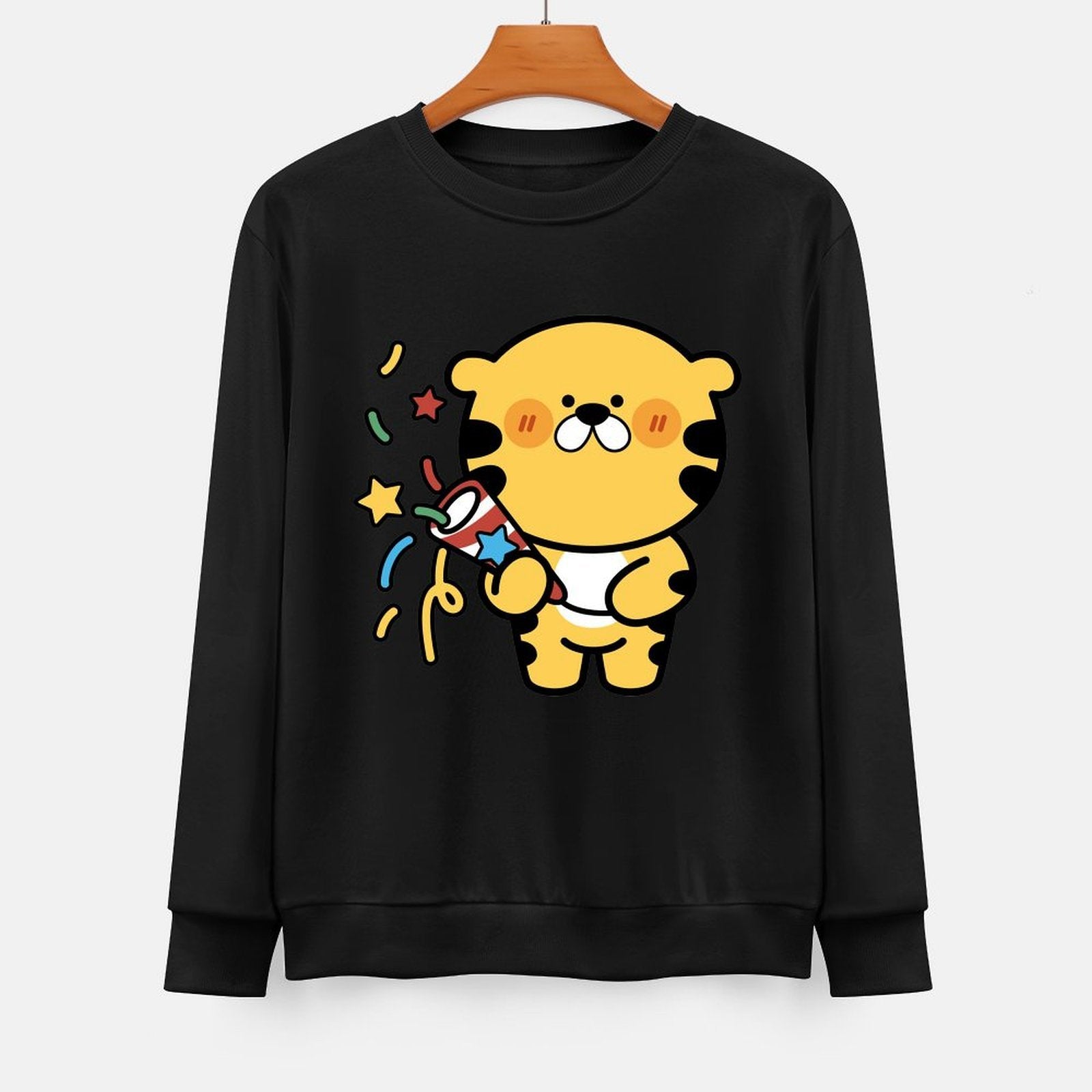 Front Patterned Long Sleeve TopLogo-Ready Printed